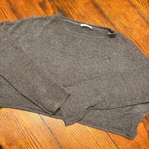 Cozy Gray Knit Sweater